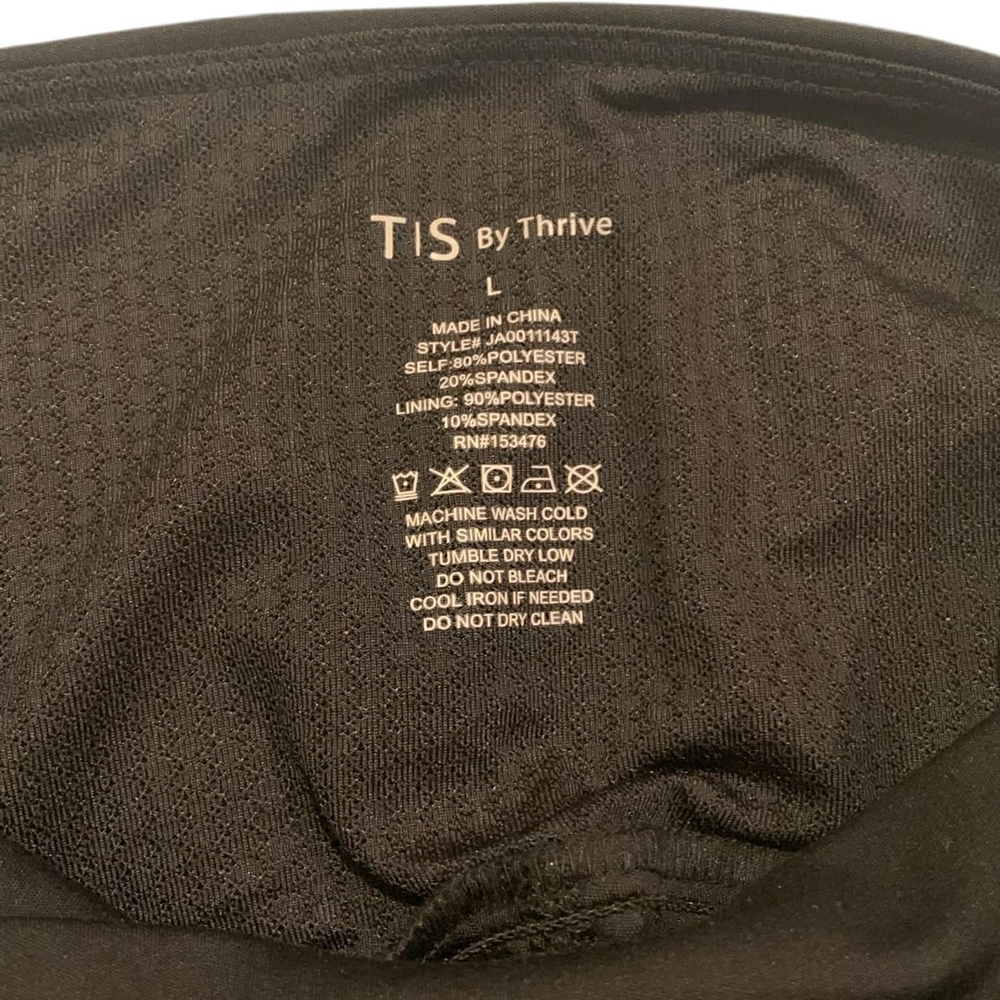 TIS Thrive Black Flare Jumpsuit Activewear Cutout L - Picture 7 of 7
